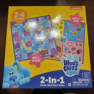Nickelodeon Blue's Clues Double-Sided Game Set - Blue and Yellow